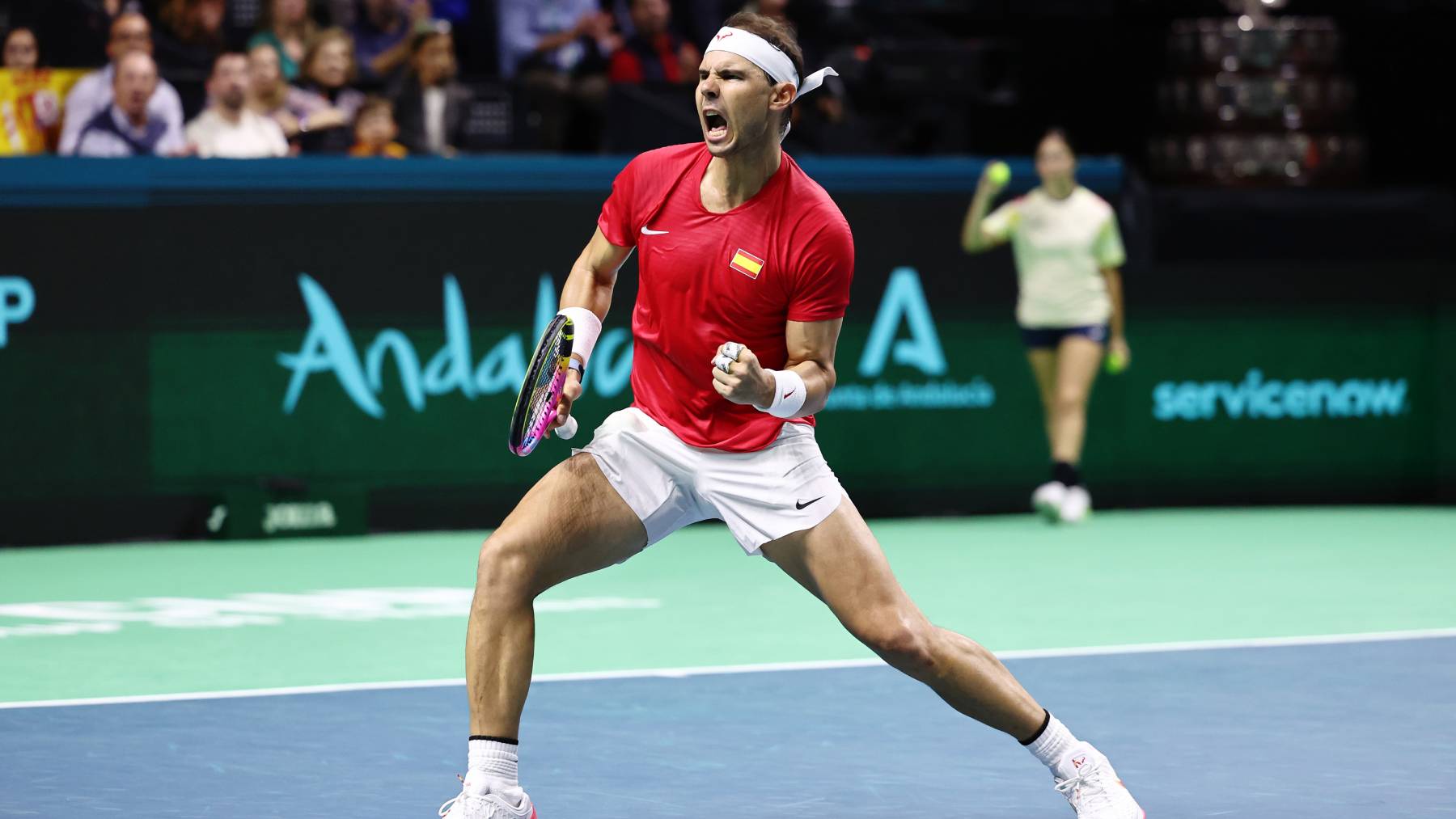 Rafa Nadal durante su última Copa Davis