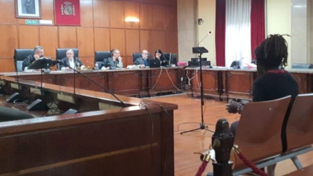 El acusado durante el juicio.