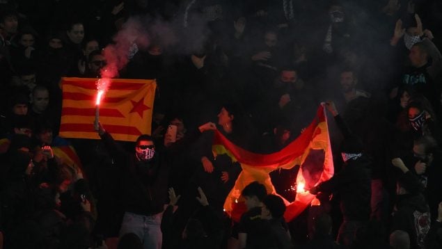 bandera España Montjuic