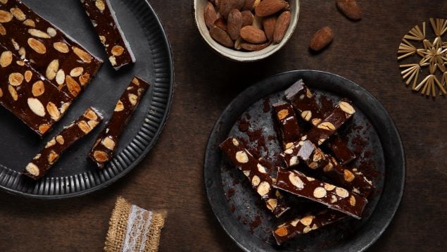 turrón de chocolate en la Thermomix