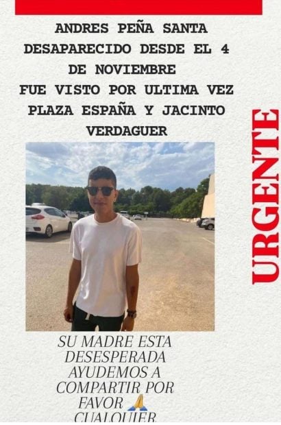 Andrés Peña Santa desaparecido Palma