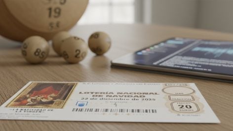 Billete de lotería de Navidad. Foto: ilustración propia.