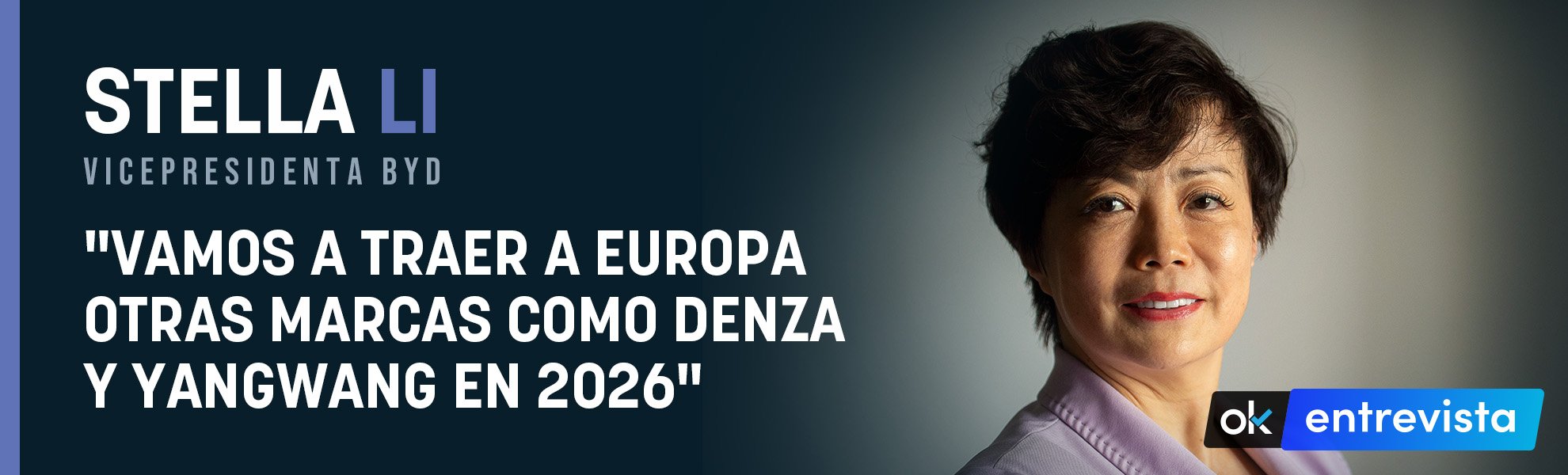 Stella Li (vicepresidenta BYD): Vamos a traer a Europa otras marcas como Denza o Yangwang en 2026