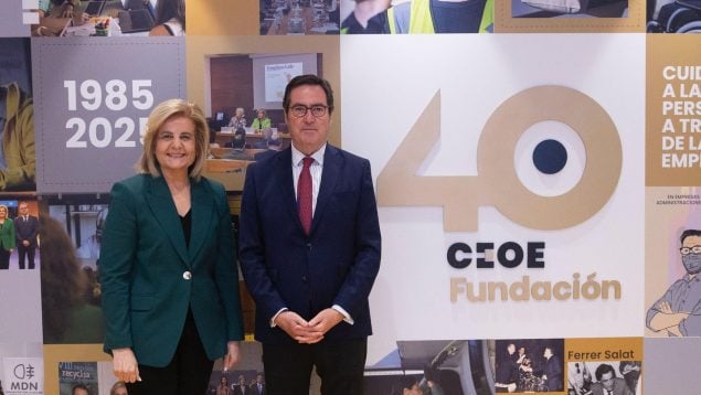 CEOE, fundación, Fátima Báñez, Antonio Garamendi, Reina Letizia,