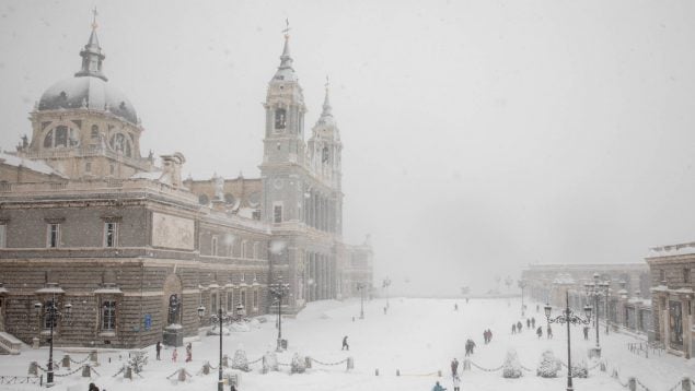 Nieve en Madrid