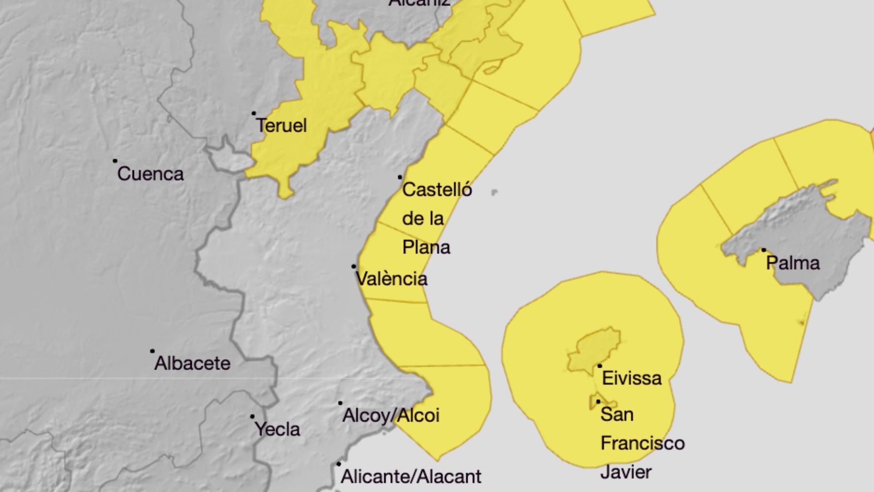 La AEMET lo confirma: alerta máxima en la Comunidad Valenciana