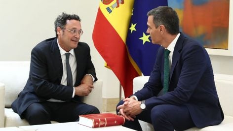 Álvaro García Ortiz y Pedro Sánchez. (La Moncloa)