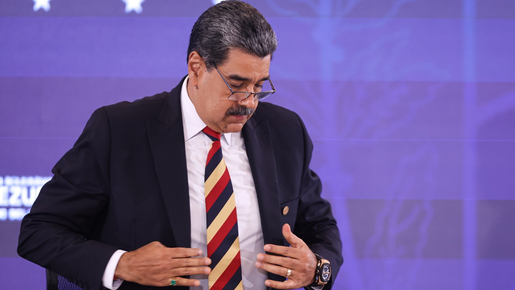 Nicolás Maduro en una conferencia en el Hotel Meliá en Caracas en septiembre de 2025. (Foto: Getty Images)