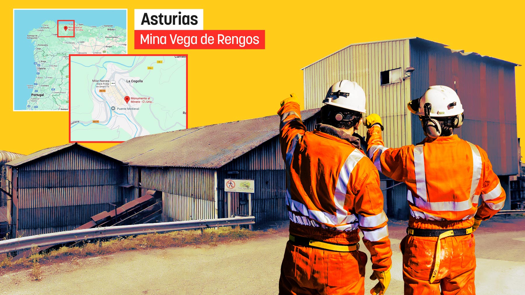 Dos mineros muertos en el accidente de Cangas del Narcea (Asturias) y uno sigue desaparecido