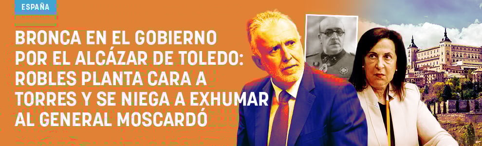 Bronca en el Gobierno por el Alcázar de Toledo: Robles planta cara a Torres y se niega a exhumar al general Moscardó