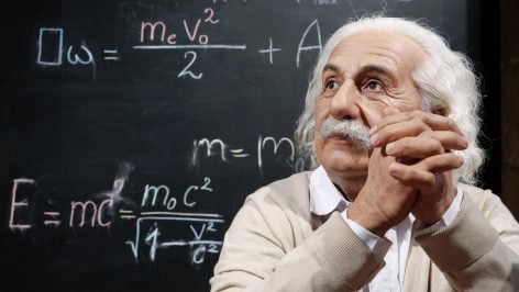 Una simulación de Albert Einstein.