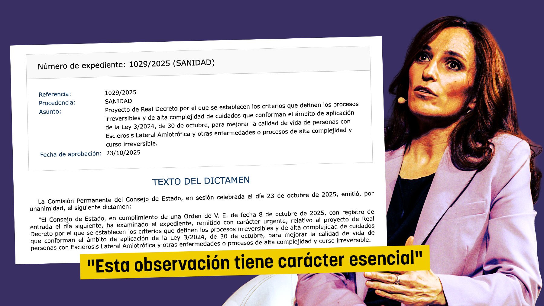 El Consejo de Estado obligó al Gobierno a corregir su ley ELA por excederse en requisitos a los pacientes