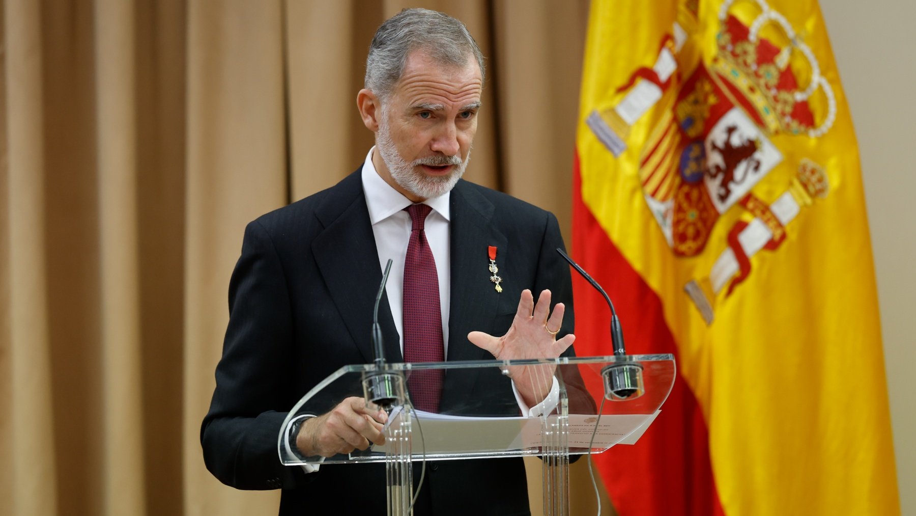 Felipe VI: La España democrática encarna lo mejor de lo que somos, la Corona estará siempre a su servicio