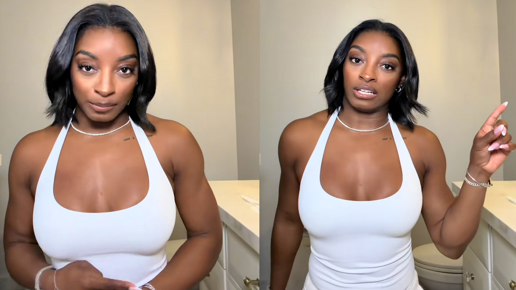 La sorprendente confesión de Simone Biles: Me llegaban al cuello