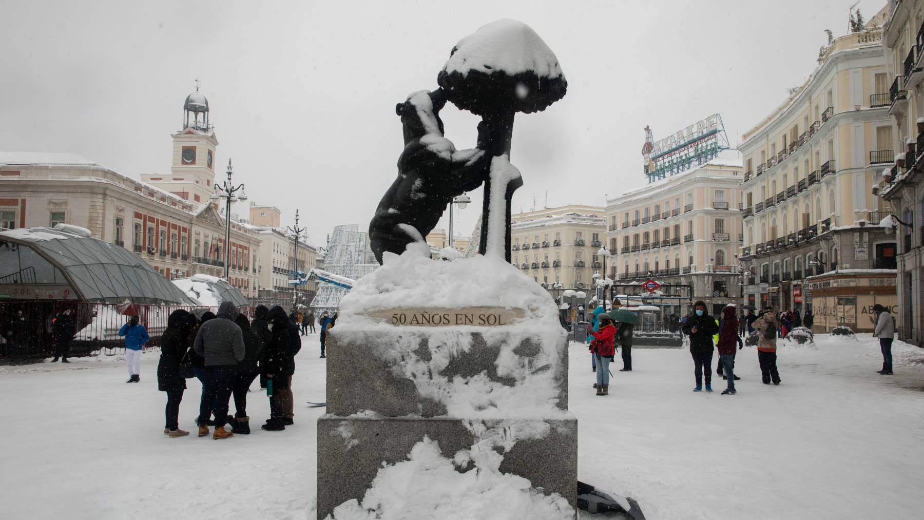 Nieve en Madrid