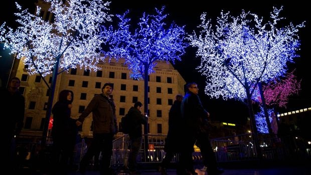 Luces de navidad en Barcelona