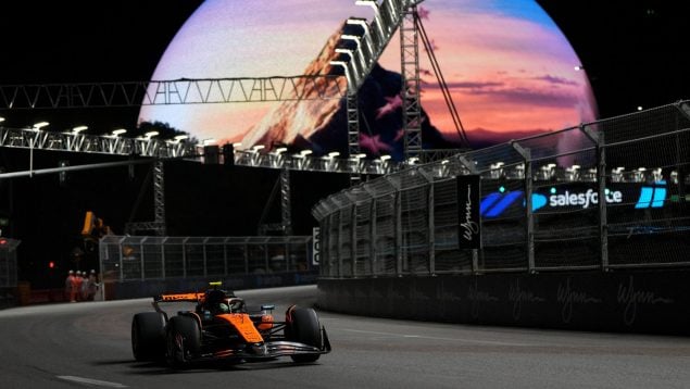 Las Vegas, alcantarilla, Lando Norris