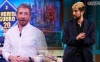 Pablo Motos en El Hormiguero y David Broncano en La Revuelta. (Atresmedia / RTVE)