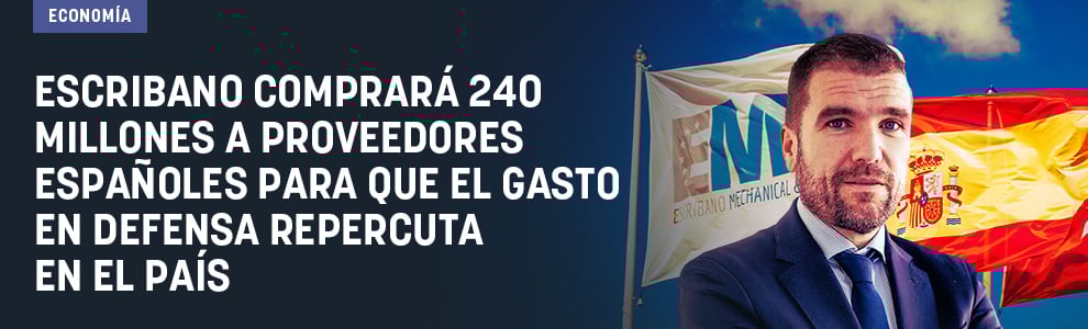 Escribano comprará 240 millones a proveedores españoles para que el gasto en Defensa repercuta en el país