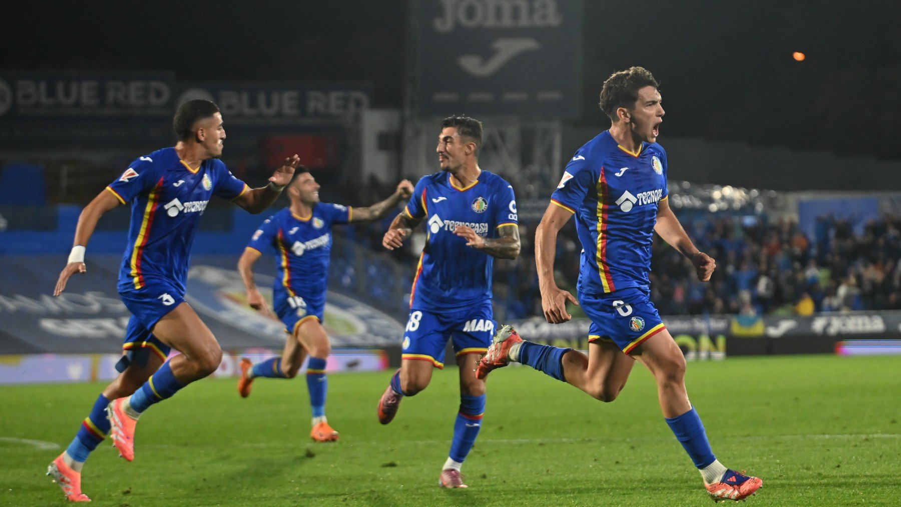 Mario Martín celebra un gol con el Getafe. (Getty)