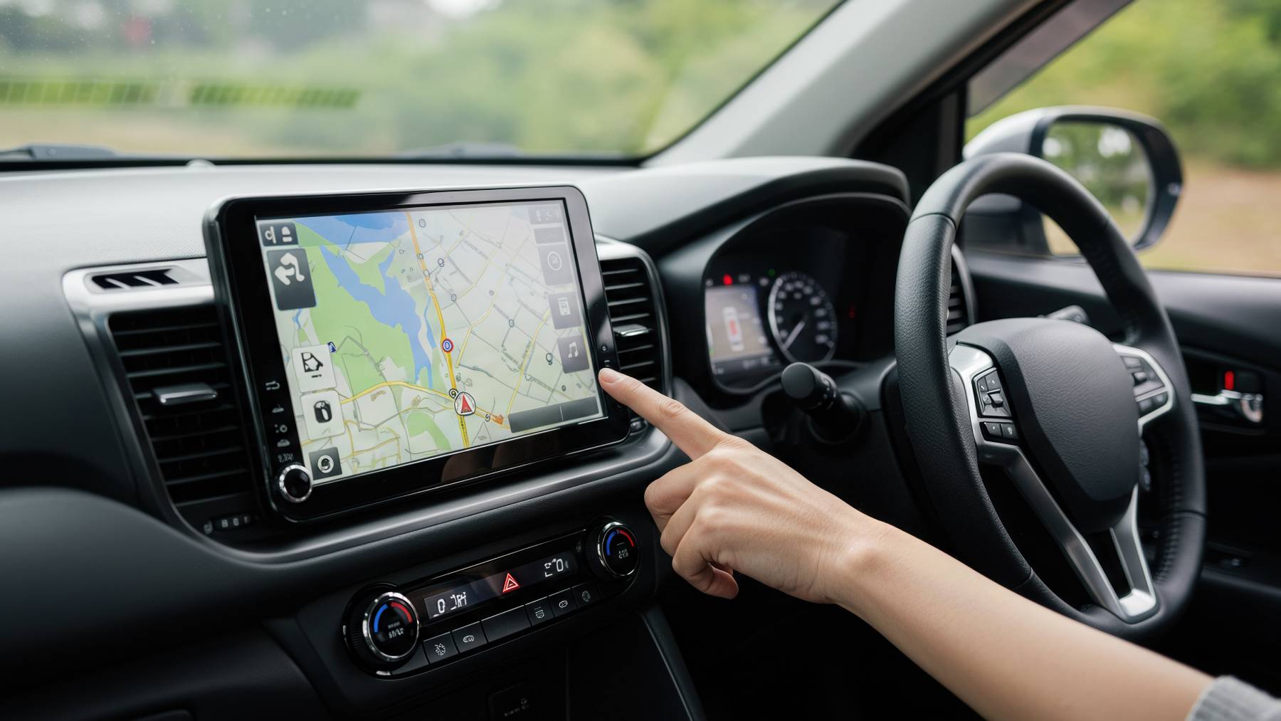 Pantalla táctil del coche