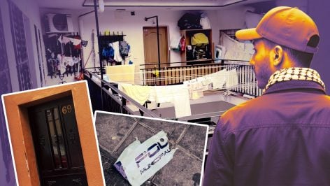 Imágenes de la casa donde vivía el detenido en Vallecas.