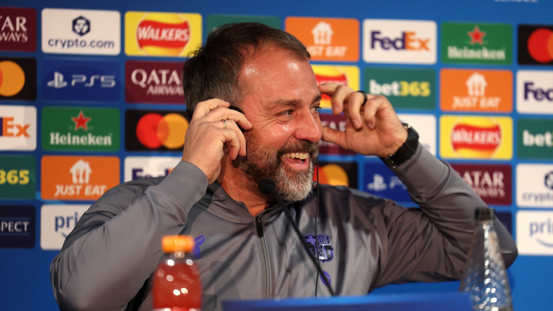 Hansi Flick, entrenador del Barcelona. (Getty)