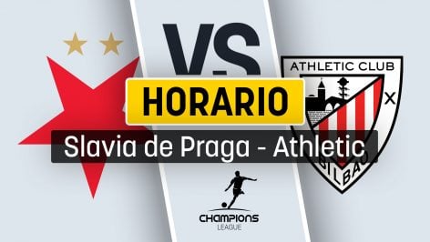 Slavia de Praga – Athletic Club: cuándo es, horario y dónde ver gratis por TV en directo y en vivo online el partido de Champions.