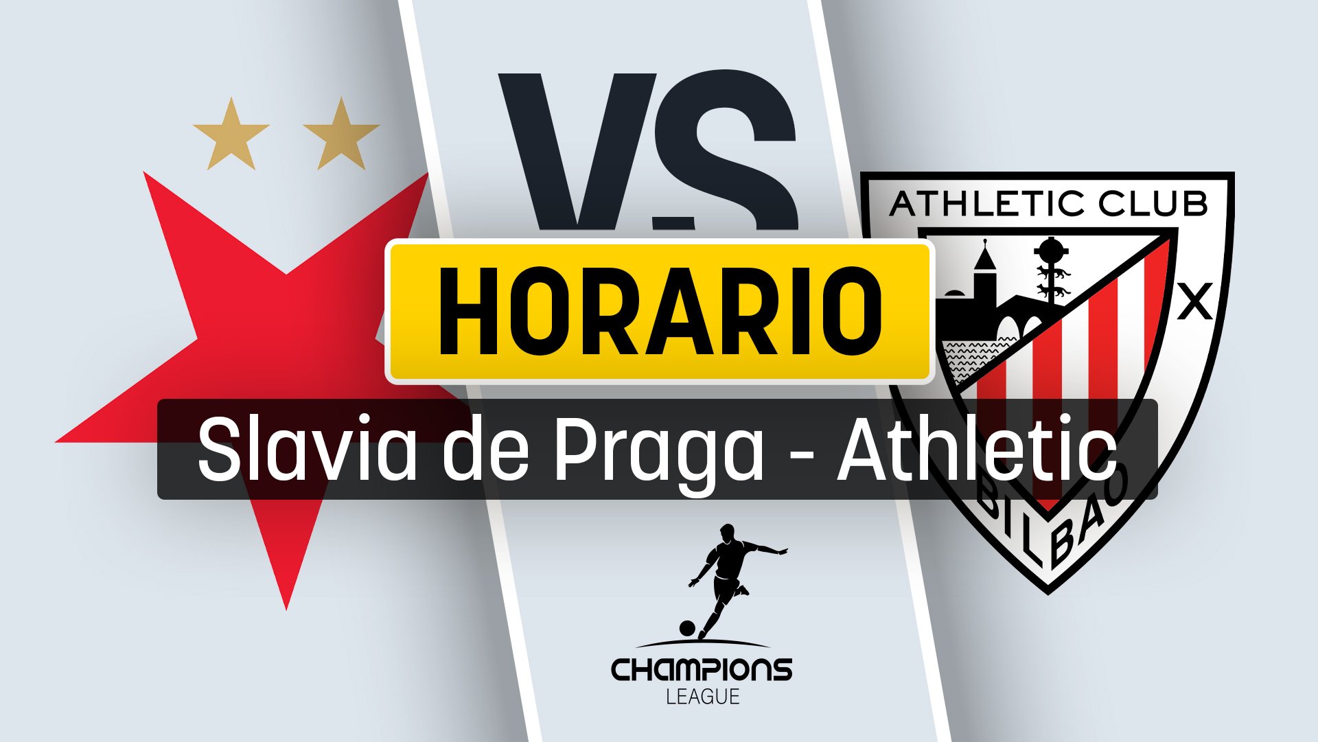 Slavia de Praga - Athletic Club: cuándo es, horario y dónde ver gratis por TV en directo y en vivo online el partido de Champions