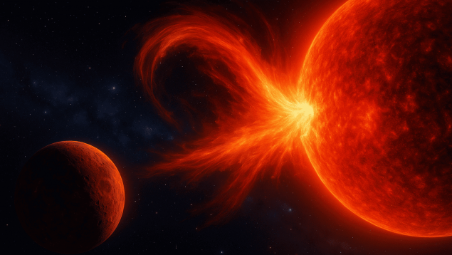 Supertormentas espaciales más allá del Sol, ESA confirma explosión espacial lejos del Sol, tormentas espaciales, descubrimiento de la ESA sobre las explosiones en estrellas diferentes al Sol.