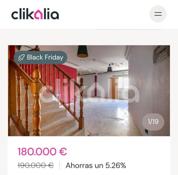 Descuento de inmueble por Black Friday