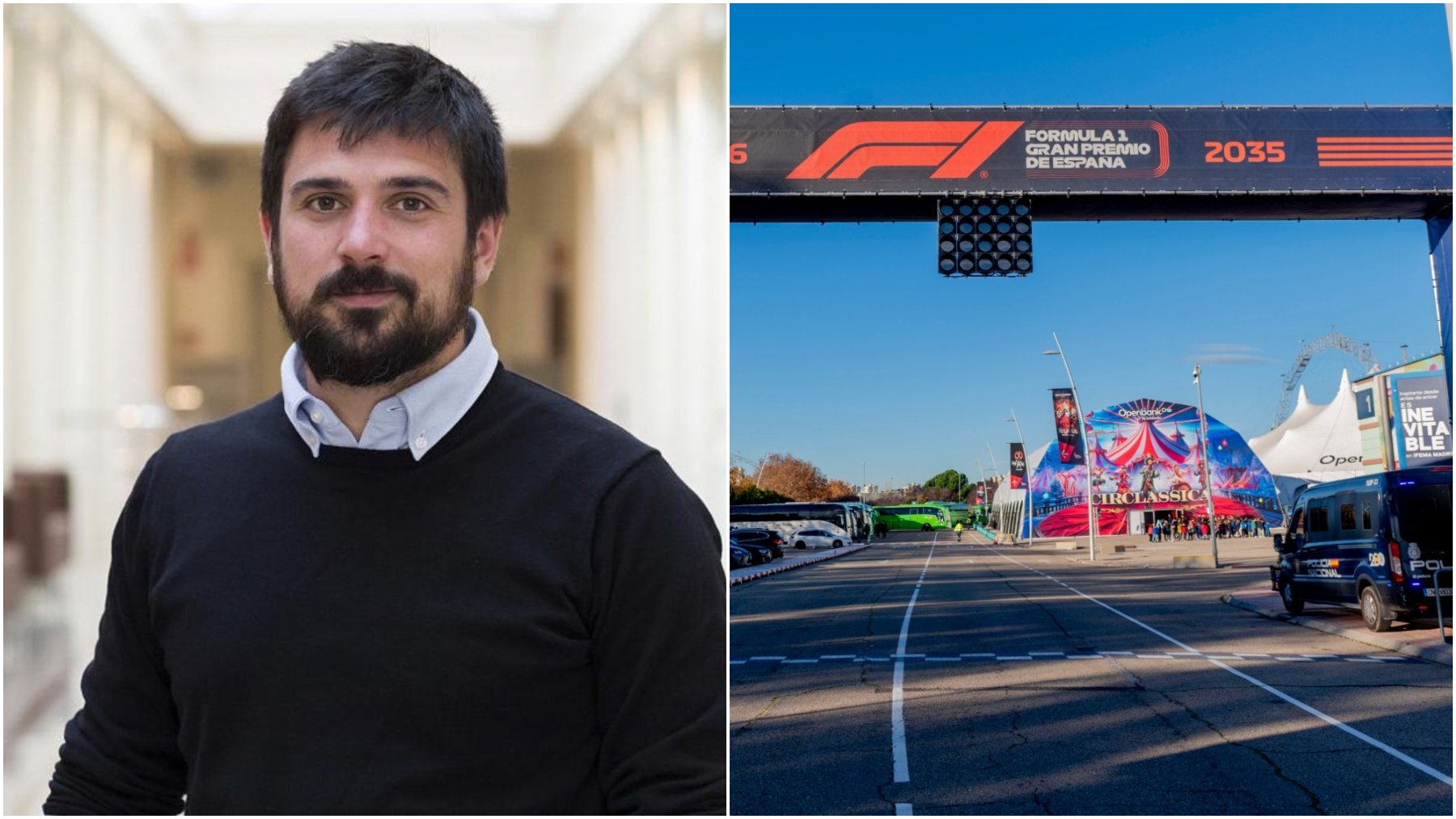 La izquierda radical se esmera en expandir un bulo contra el GP de Madrid de F1 nacido en Italia