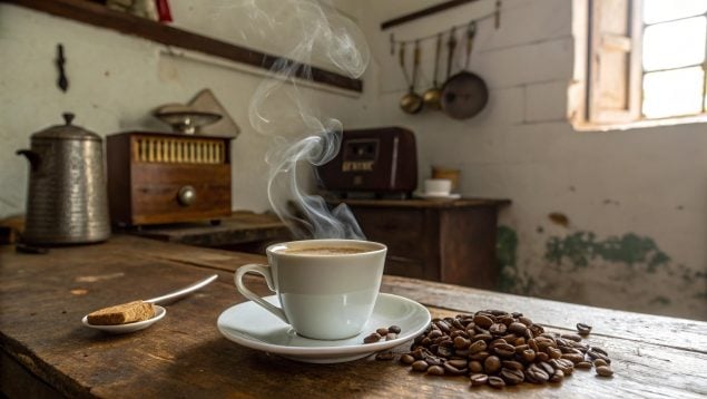 café, bebida, posguerra