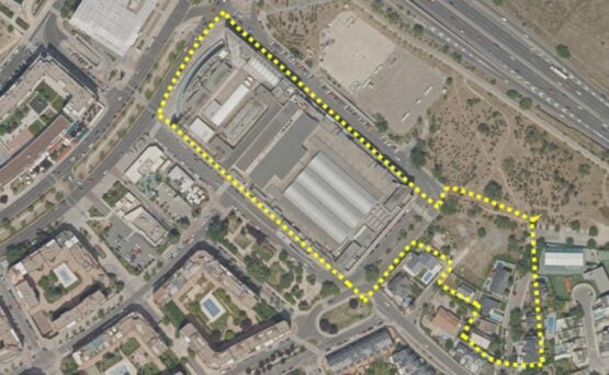 Área donde se construirá el Centro de la Movilidad Sostenible.