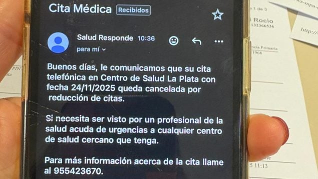 La Junta de Andalucía alerta de un bulo que cancela citas médicas con una oleada de correos falsos