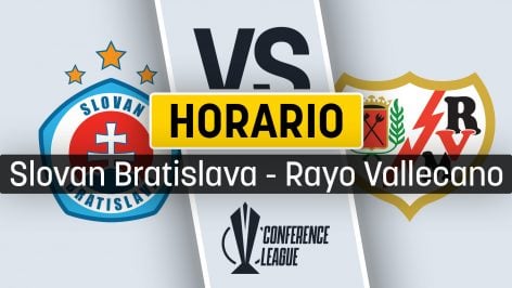Slovan de Bratislava – Rayo Vallecano: horario y cómo ver en directo por televisión el partido de la Conference League.