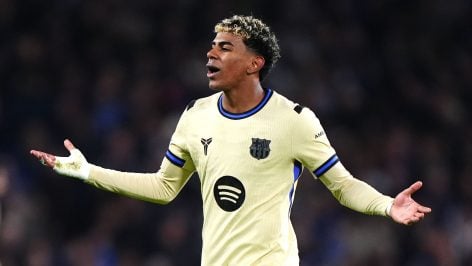 Lamine Yamal, en el partido ante el Chelsea. (EP)