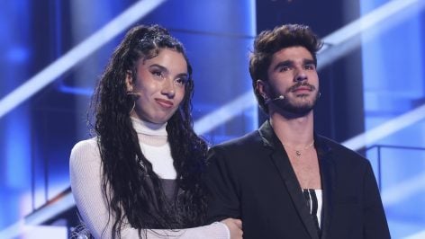 Téyou y Guillo Rist en la Gala 10 de OT 2025. (Prime Video)