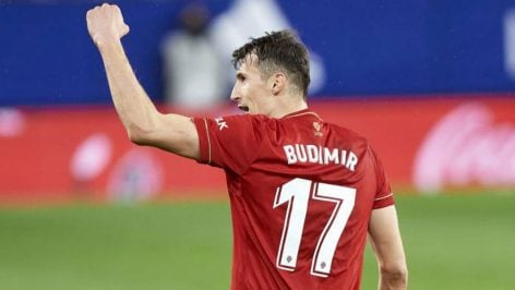 Ante Budimir, en su breve etapa en el Mallorca.