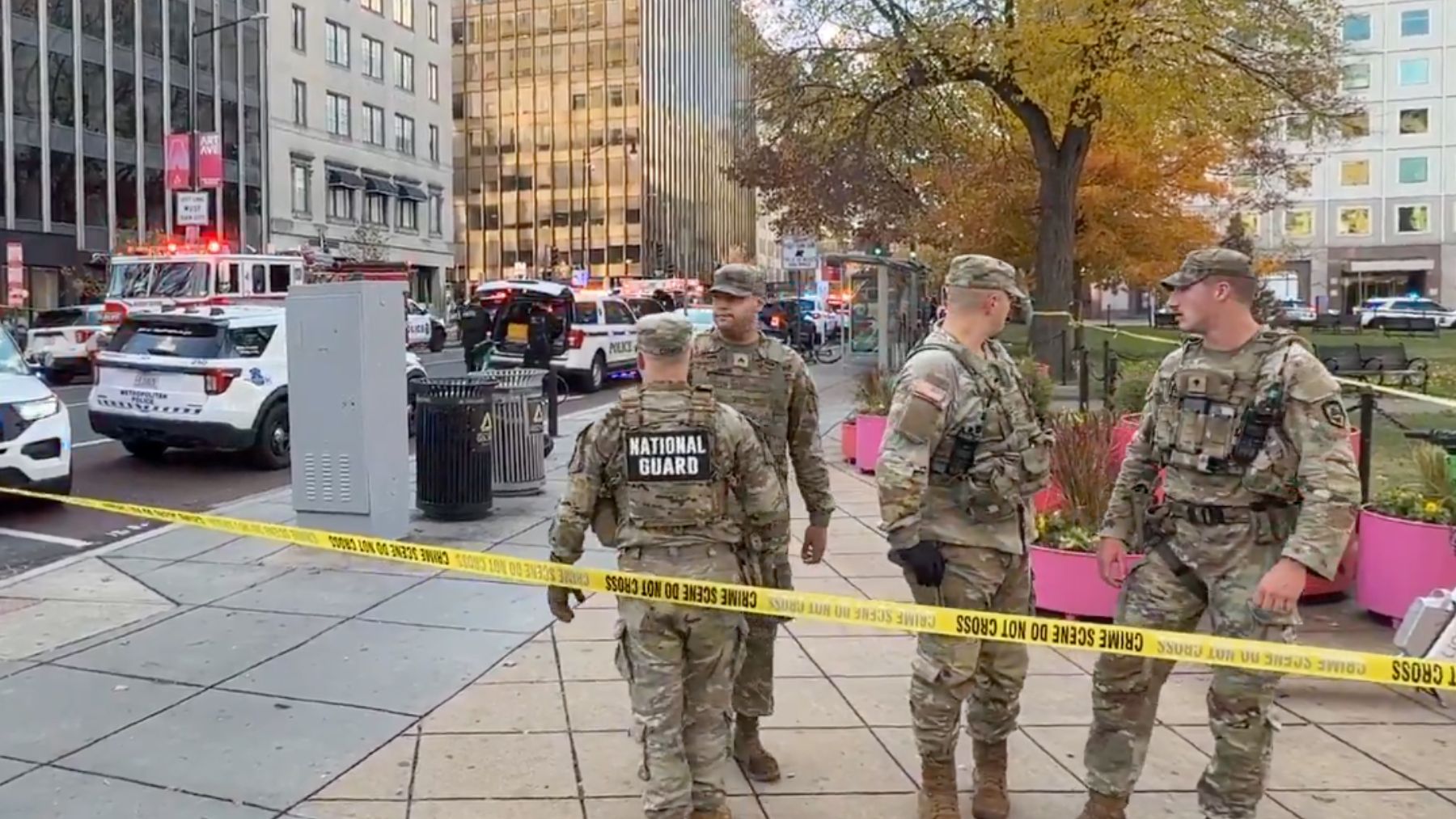 Disparan a soldados de la Guardia Nacional de EEUU a las puertas de la Casa Blanca