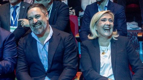 Santiago Abascal y Marine Le Pen.