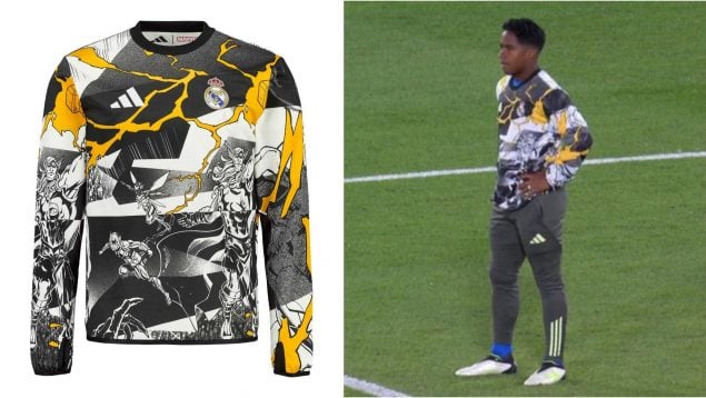 La sudadera que lucía Endrick en Elche.