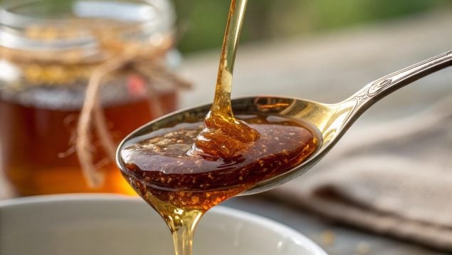 Miel, cucharada