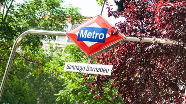 parada metro Santiago Bernabeu