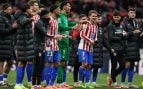 El Atlético de Madrid celebrando la victoria ante el Inter en Champions. (Europa Press)