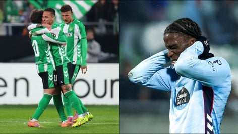 Tres jugadores del Betis e Ilaix Moriba, del Celta.
