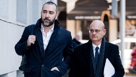 Aldama a su llegada a la Audiencia Nacional.