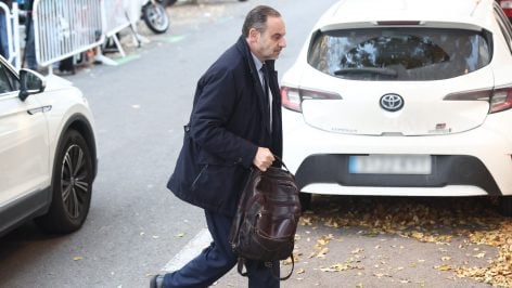 José Luis Ábalos, a su llegada al Supremo. (EP)