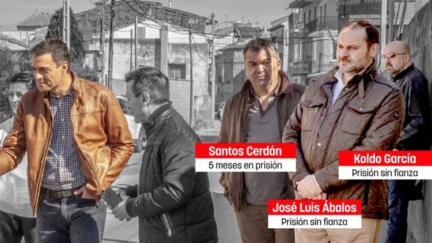 Pedro Sánchez, cárcel, Ábalos, Cerdán, banda del Peugeot