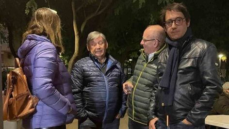 Iago Negueruela, con otros dirigentes socialistas en una fiesta de la agrupación de Palma-Ponent.